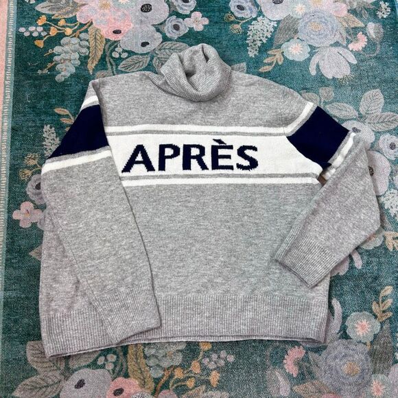 Halogen Sweater Womens XL Gray Apres Ski Turtleneck Long Sleeve Pullover Knitted - Picture 11 of 13